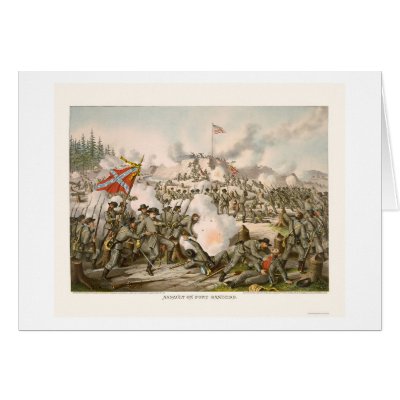 Assault on Fort Sanders by Kurz and Allison 1863 Cards by lc_civilwar