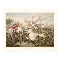 Assault on Fort Sanders by Kurz and Allison 1863 posters