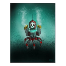 Assault robot postcard