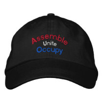 Assemble Unite Occupy Embroidered Cap Embroidered Hats