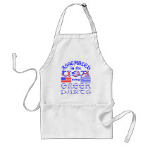Assembled in USA Using Greek Parts aprons