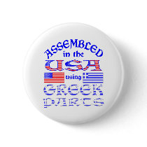 Assembled in USA Using Greek Parts Buttons