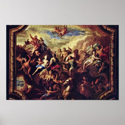Assembly Of The Gods On Mount Olympus Poster by Artcollection