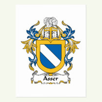 Asser Family Crest Postcard