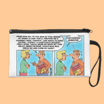 Assertiveness Cartoon Wristlet bagettes bags