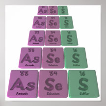 Asses-As-Se-S-Arsenic-Selenium-Sulfur Print