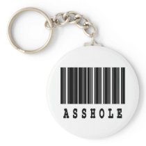 asshole barcode design  key chain