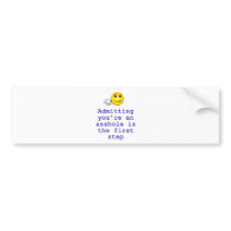 Asshole Bumper Sticker bumper stickers by americanangst Asshole Bumper Sticker bumper stickers
