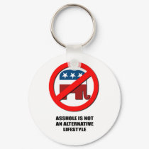 Asshole is not an alternative Lifestyle keychains