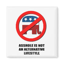 Asshole is not an alternative Lifestyle magnets