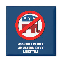Asshole is not an alternative Lifestyle magnets
