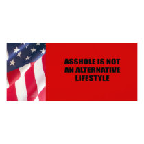 Asshole is not an alternative Lifestyle rack cards by AntiRepublican Asshole is not an alternative Lifestyle rack cards