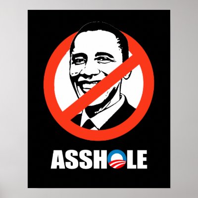 ASSHOLE PRINT by antiobama