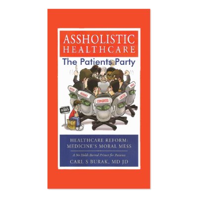 Assholistic Health Care Business Card by assholisticworld