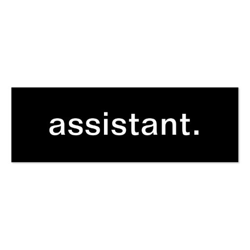 Assistant Business Card