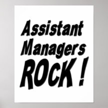 Assistant Managers Rock! Poster Print