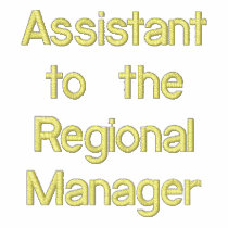 Assistant to the Reg. Manager embroidered shirts by dudleybdawson Assistant to the Reg. Manager embroidered shirts