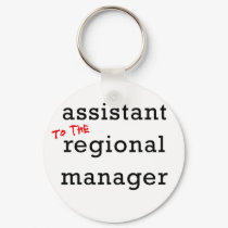 Assistant (to the) Regional Manager keychains by WearShirts Assistant (to the) Regional Manager keychains