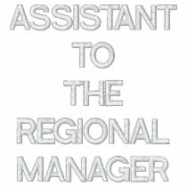 ASSISTANT TOTHE REGIONAL MANAGER embroidered shirts by dogiron ASSISTANT TOTHE REGIONAL MANAGER embroidered shirts