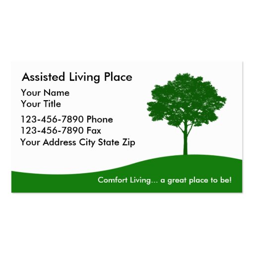 Assisted Living Business Card
