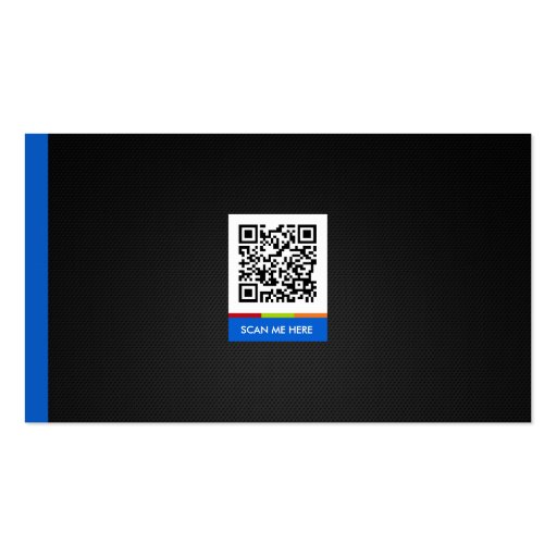 Associate Producer - Stylish Theme QR Code Business Cards (back side)