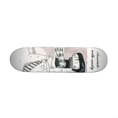 Associate with sanity custom skate board by rotskills