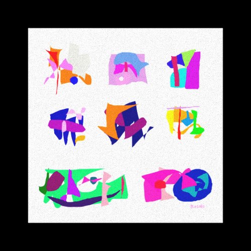 Assorted Abstracts Canvas Print