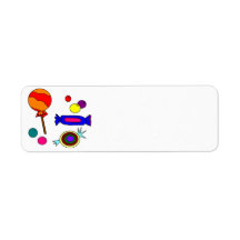 Assorted Candy Return Address Label