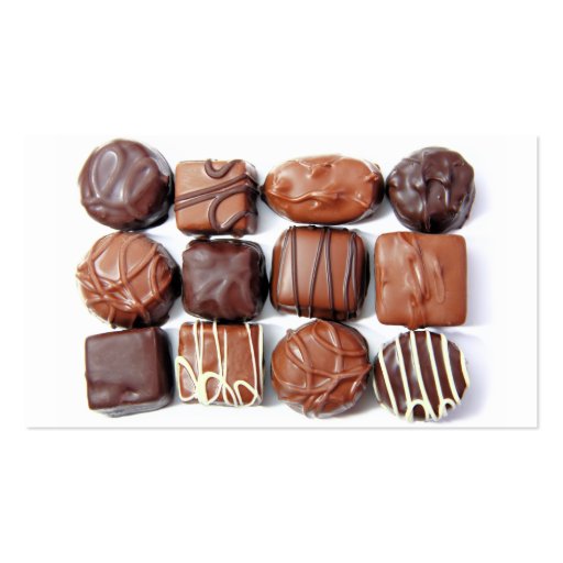 Assorted Chocolates Business Cards (back side)