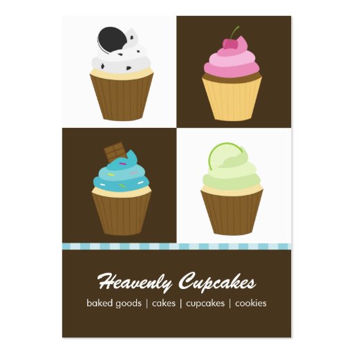 Assorted Cupcakes Business Cards (front side)