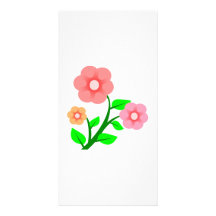 Assorted Flowers Custom Photo Card