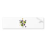 Assorted Wild Violets Done in Crewel Embroidery Bumper Stickers