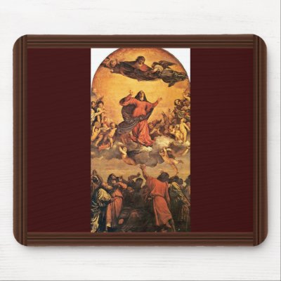 Assumption Altar Of Sta. The Fari Maria Gloriosa Mouse Pad by Artcollection