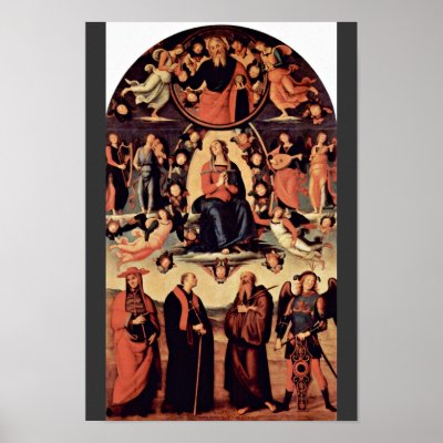 Assumption, With Four Saints, From Left: Bernardo Print by Artcollection