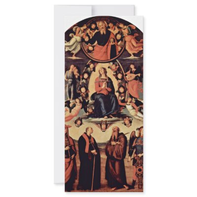Assumption, With Four Saints, From Left: Bernardo Full Color Rack Card by Artcollection