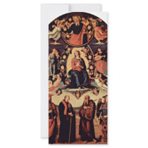 Assumption, With Four Saints, From Left: Bernardo Full Color Rack Card
