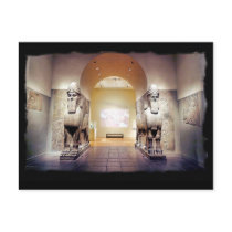 assyrian 2 bulls postcard by ram74sin assyrian 2 bulls postcard