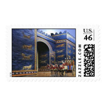 Assyrian Ishtar Gate Postage Stamps