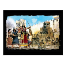 assyrian king postcard