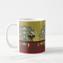 Assyrian Palace Design Mugs