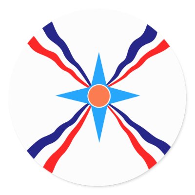 Assyrian People, Democratic Republic of the Congo Round Stickers by FlagLibrary