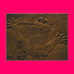 assyrian stone relief in northern mesopotamia postcards