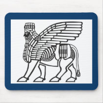 ASSYRIAN WINGED BULL MOUSE PADS