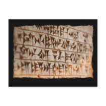 assyrian writing postcard