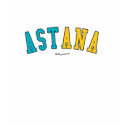 Astana in Kazakhstan national flag colors t-shirts