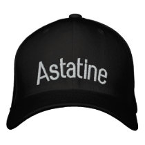 Astatine embroidered hats
