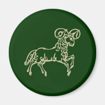 Asterisk Aries zodiac sign Aries Fridge Magnets