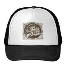 Asterisk lion zodiac leo lion trucker hat
