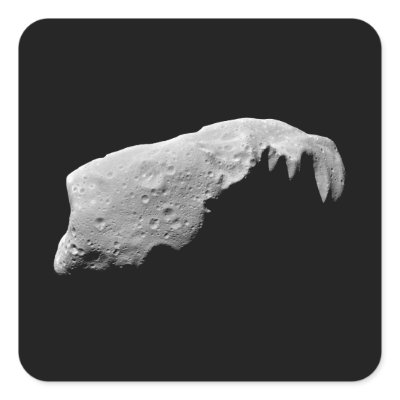 Asteroid 243 Ida Square Sticker by stocktrek