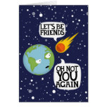 Asteroid again greeting cards